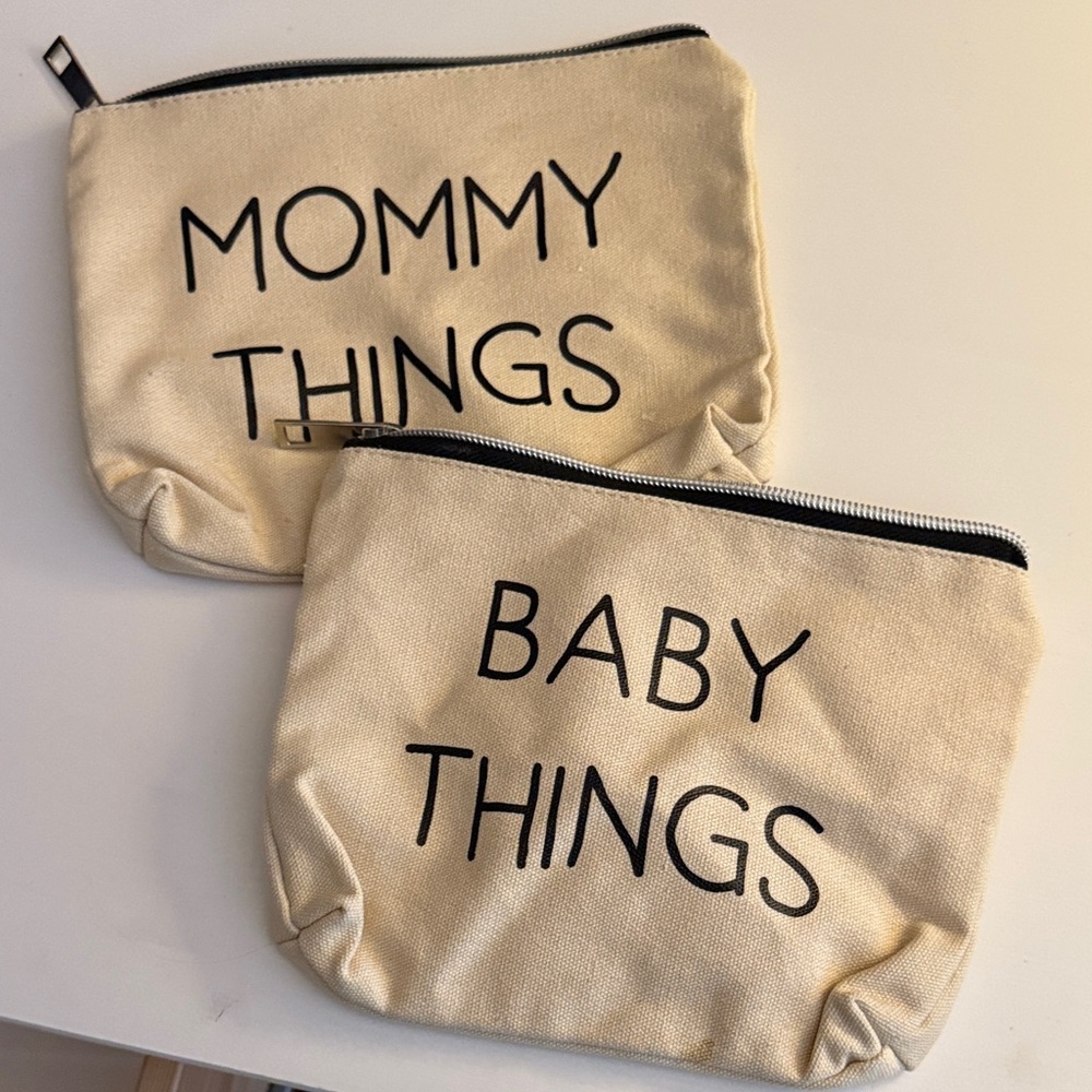 Amazon Tan Storage Pouches Set